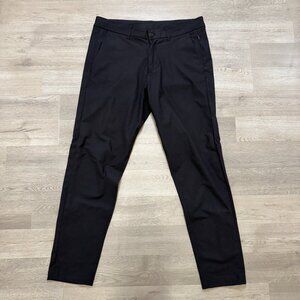 Lululemon Men Commission Pant Slim Warpstreme Black BLK Size 34 LM5439S